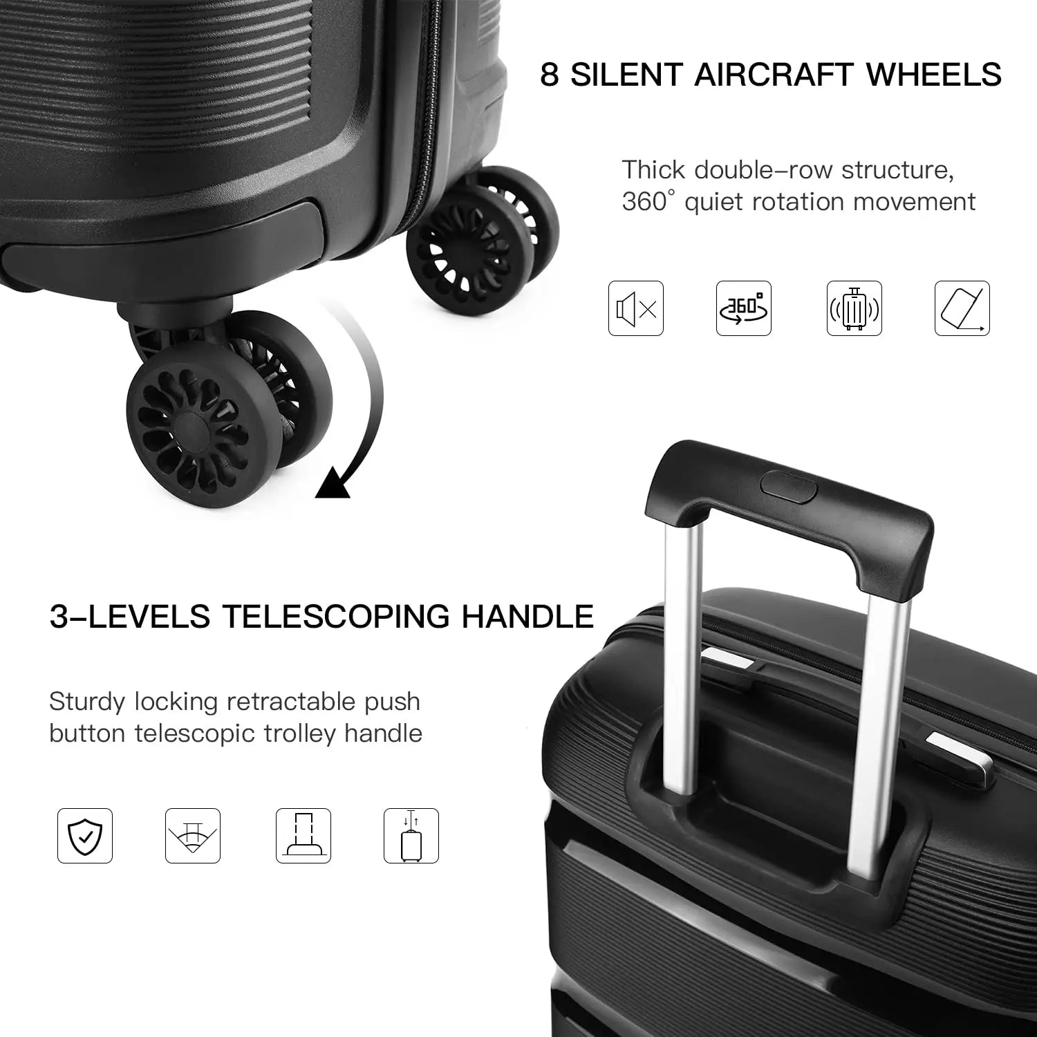 Hardshell Carry-On Lightweight Luggage
