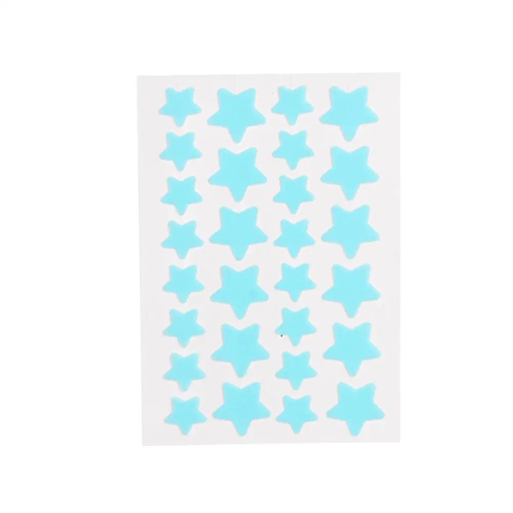 28Pcs Colorful Cute Star Shaped Acne Treatment Sticker