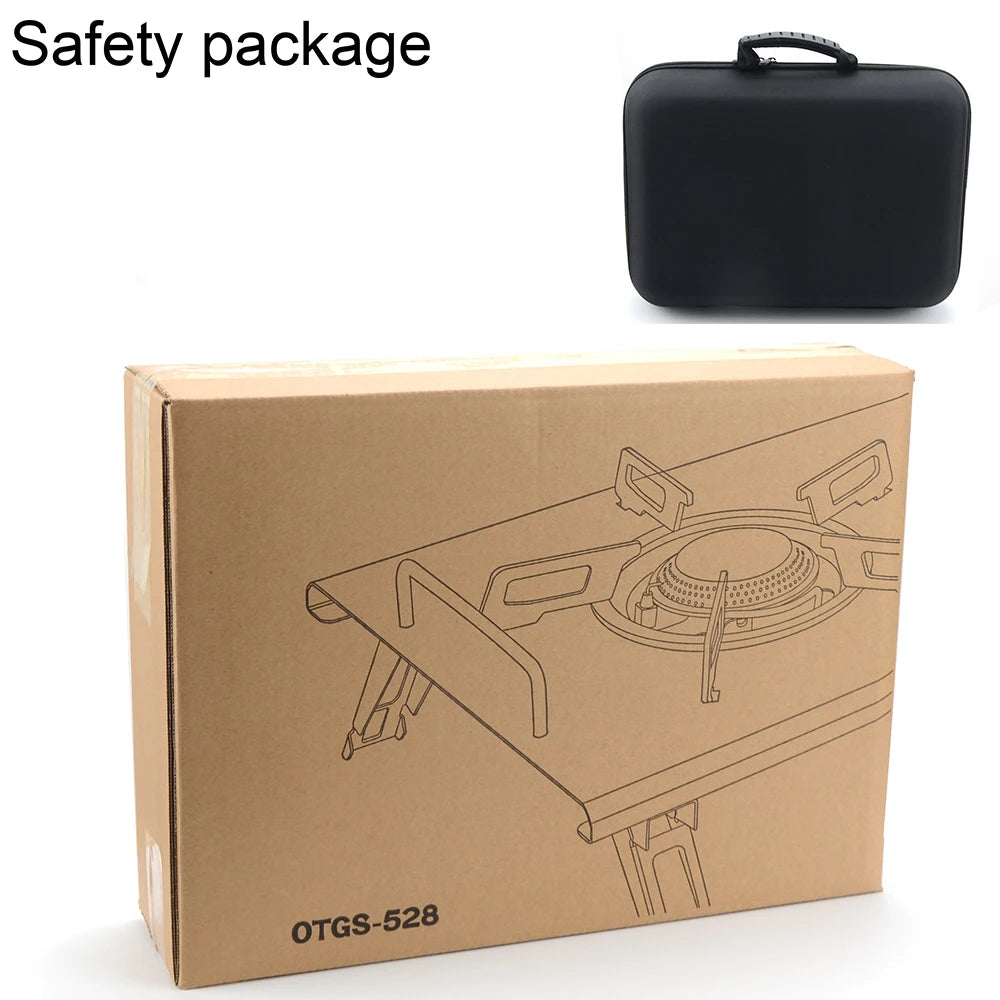 Portable Camping Folding Removable Wood Table Gas Stove