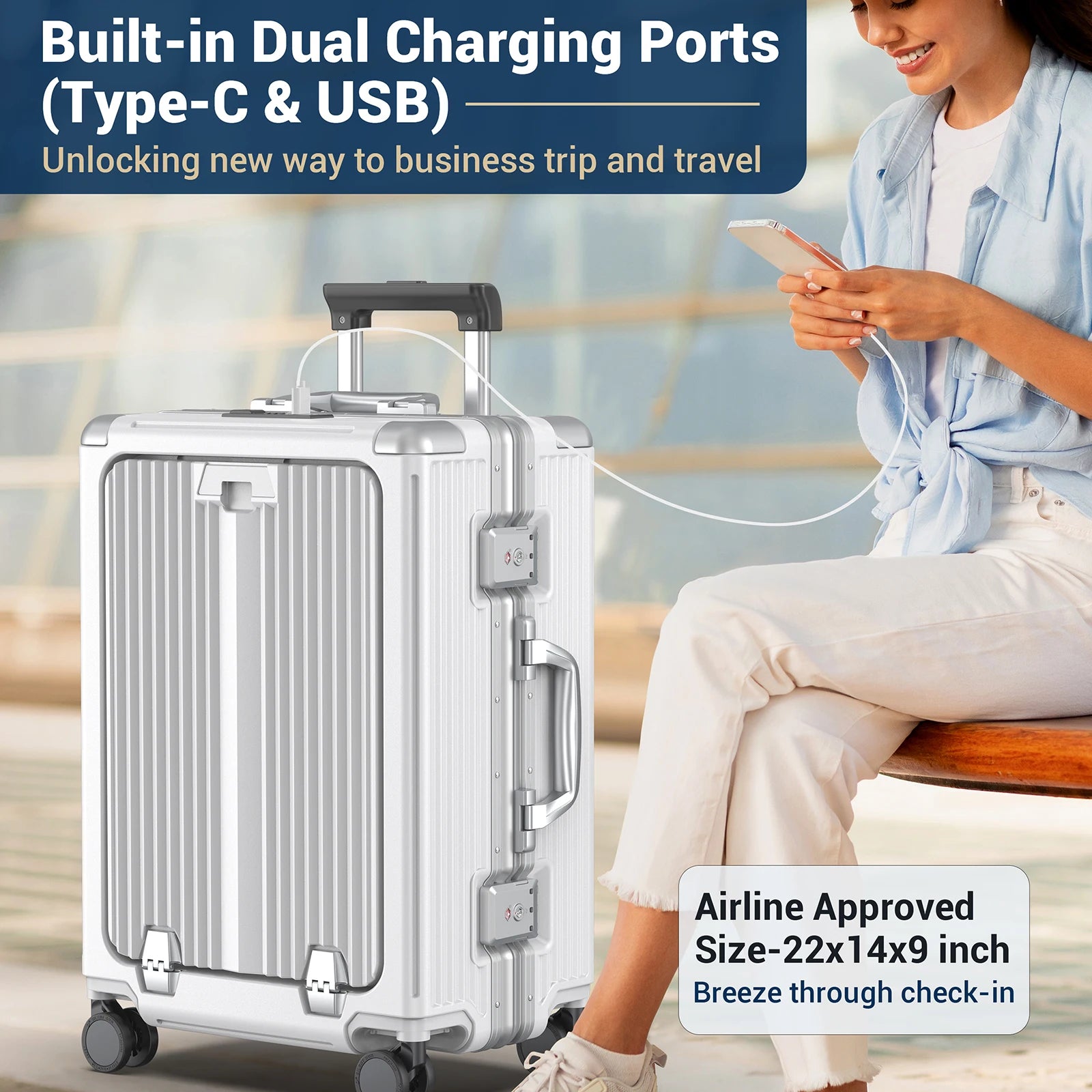 22 inch Carry On Luggage
