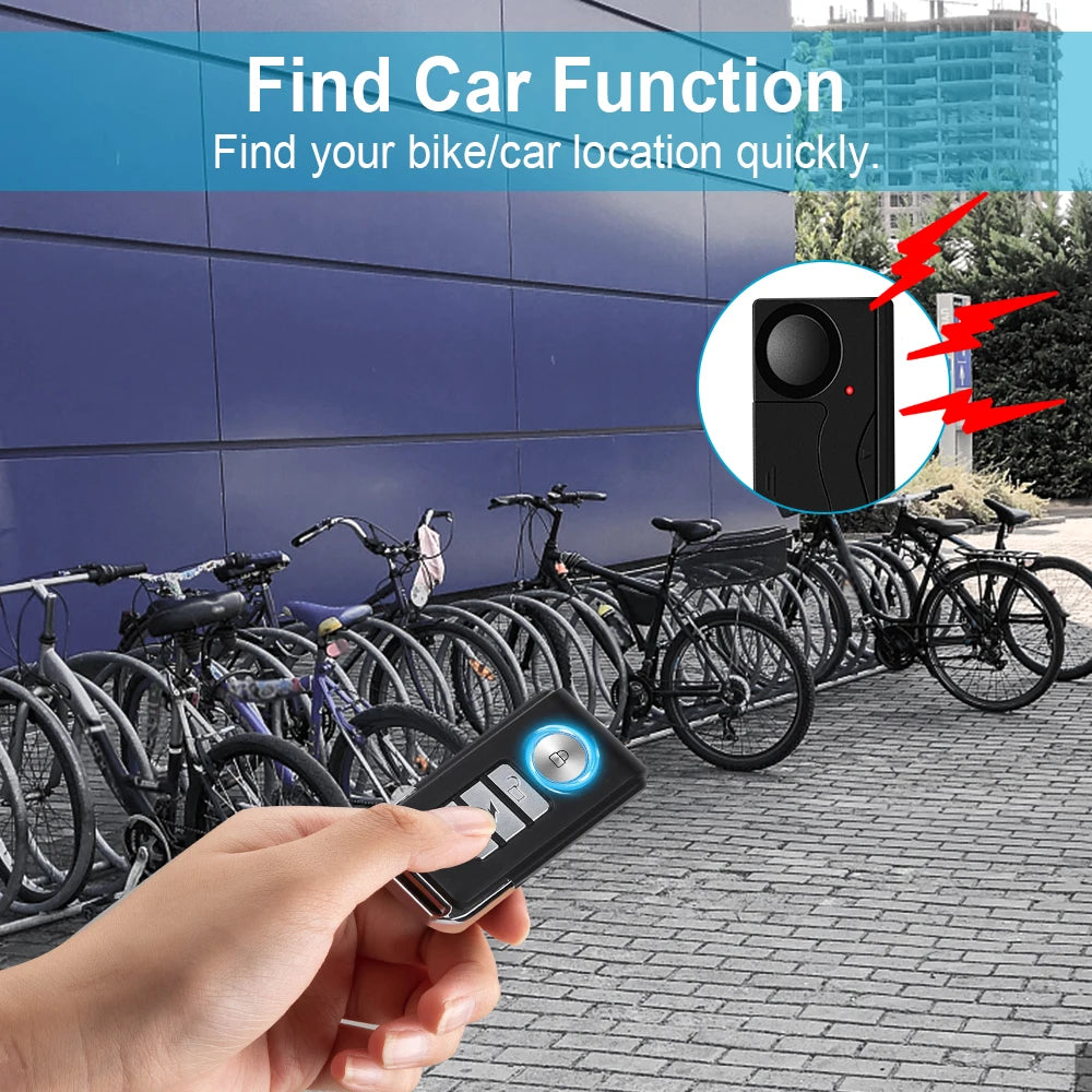 Wireless Vibration Bike Alarm