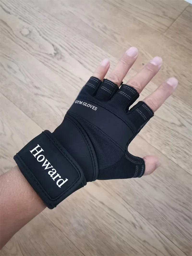 Half Finger Bodybuilding Gym Gloves
