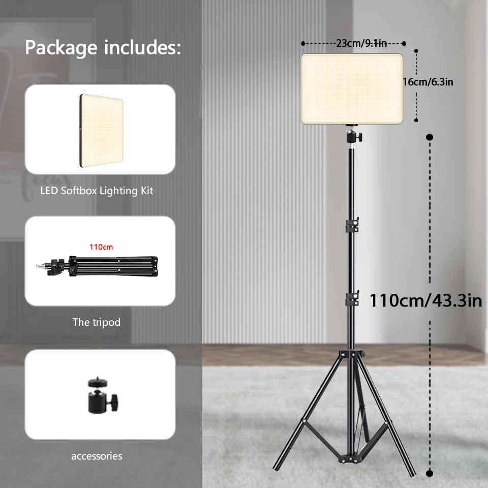 LED Video Lights Photo Studio Lamp