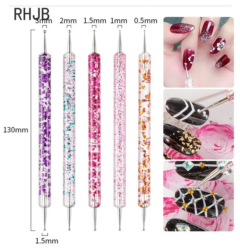 Nail brush Design Tip Pen Builder