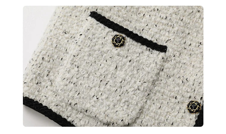 CHIC VEN Women's Woolen Coat Heavy Industry Down Jacket Vintage V-Neck Woman Down Coat Female Tops Autumn Winter 2024