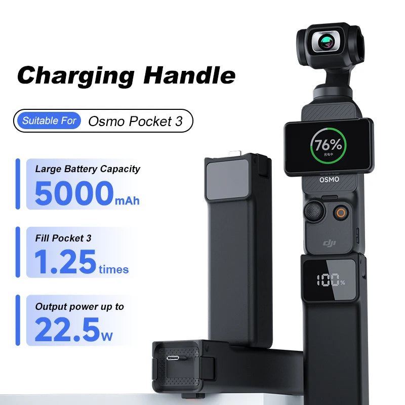 Charging Handle for DJI Osmo Pocket 3