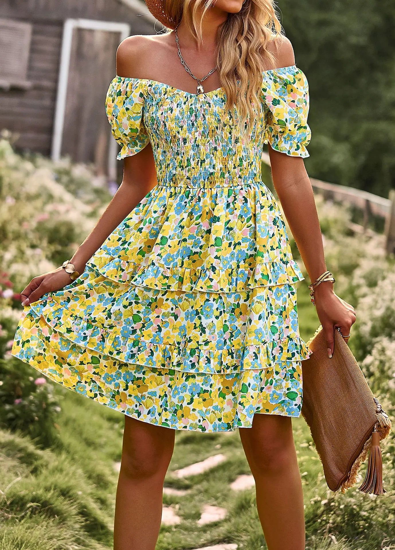 Women's Flower Print Dress