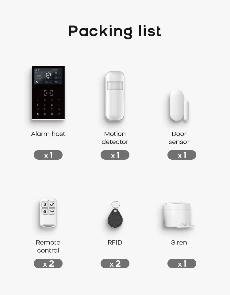 PGST 4G & Wifi Home Security System Wireless, Smart Home Alarm Security Systems, Smart Life App Control Works with ALexa