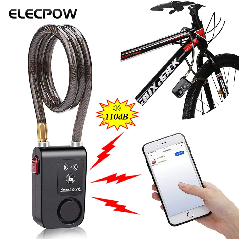 Bluetooth Bike Motorcycle Lock Alarm Security
