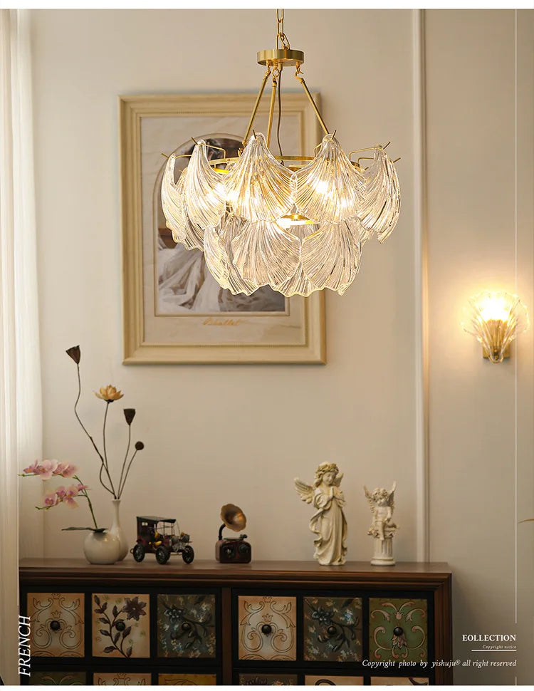 France Retro Pendant Crystal Chandelier