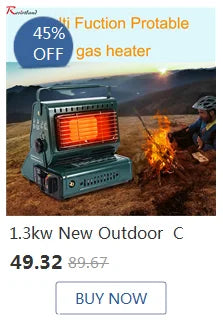 Portable Camping Folding Removable Wood Table Gas Stove