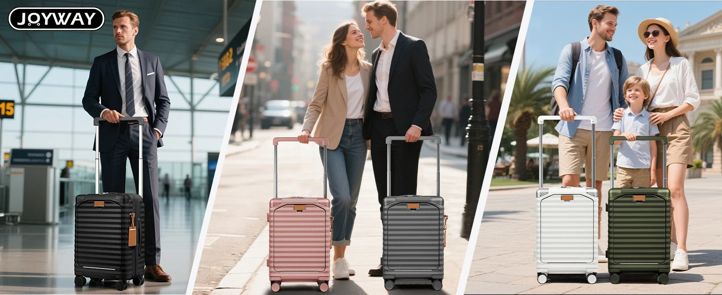 20 inch Front Opening Carry on Suitcase