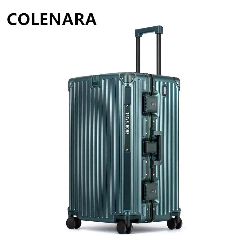 Large Capacity Aluminum Frame Trolley Luggage