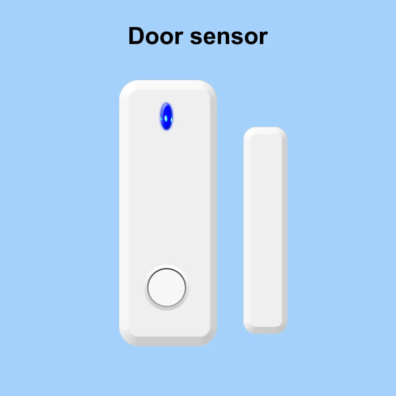 TAIBOAN 433MHz Home Burglar Alarm Host Accessories Wireless Link Smoke Sensor Door Magnetic Water Leak Detector Doorbell RFID