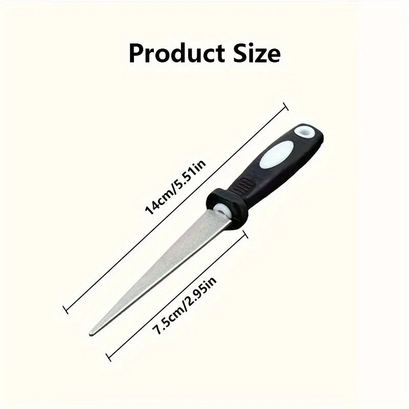 Diamond Sharpener Sharpener Metal Double Sand File Scissors