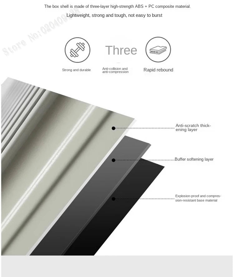 20 inch Aluminum Boarding Box Front Opening Suitcase