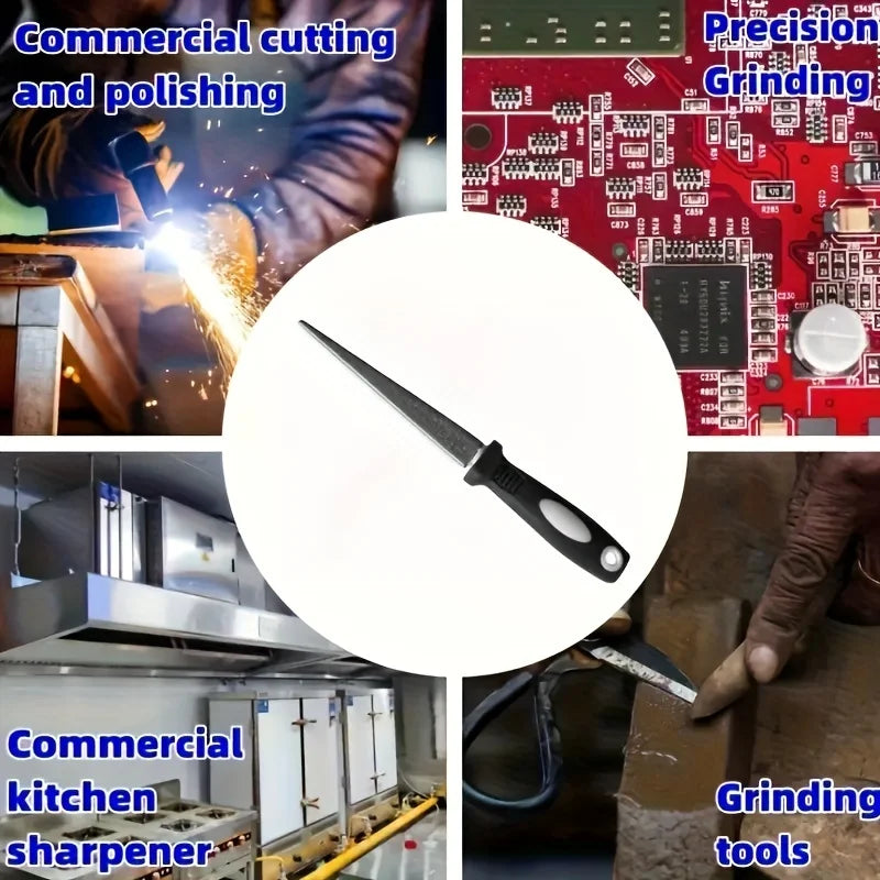 Diamond Sharpener Sharpener Metal Double Sand File Scissors