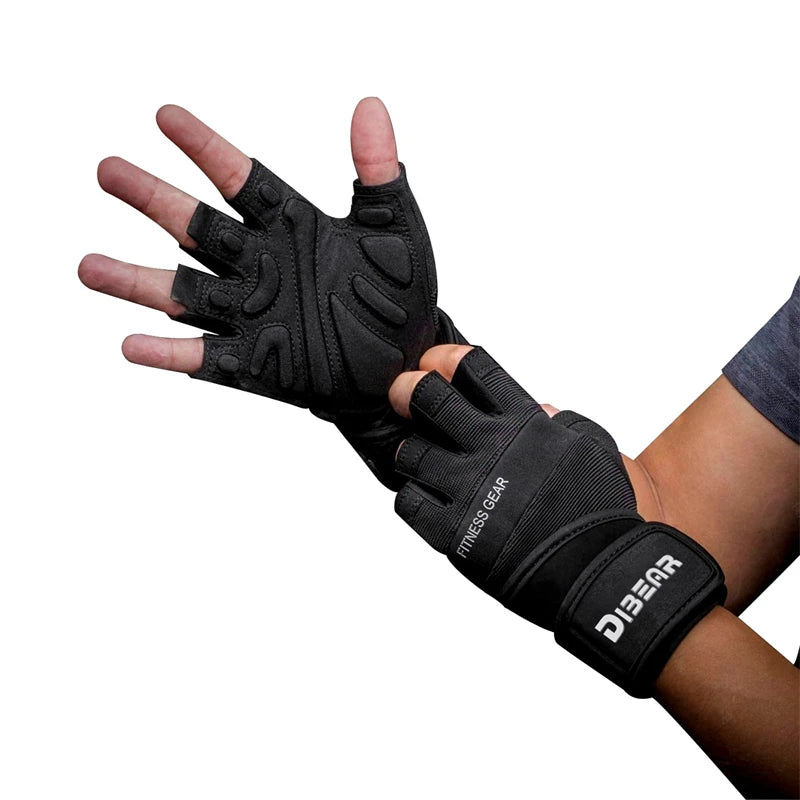 Half Finger Bodybuilding Gym Gloves