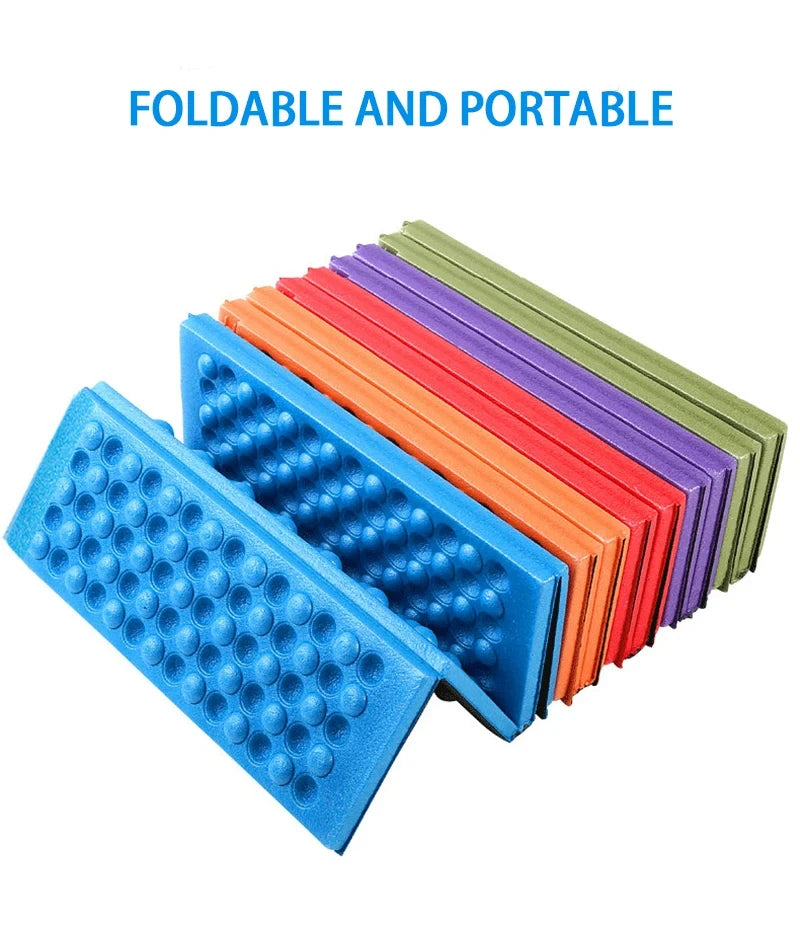 Massage Mat 6-Fold XPE Cushion Outdoor Hiking Camping Training Park Foldable Pillow Picnic Sitting Moisture-proof Pad