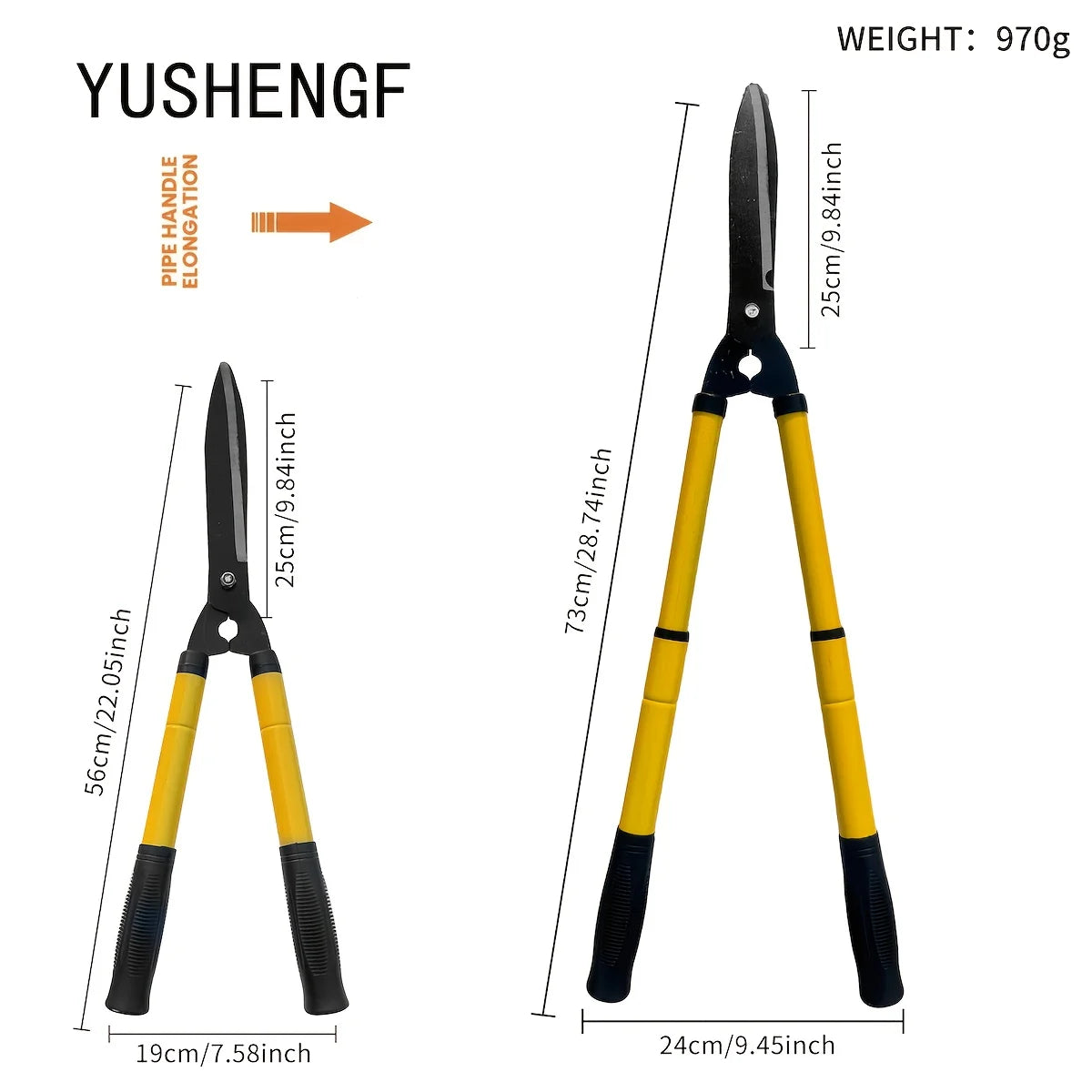 Telescopic Steel Blade Pruning Shears