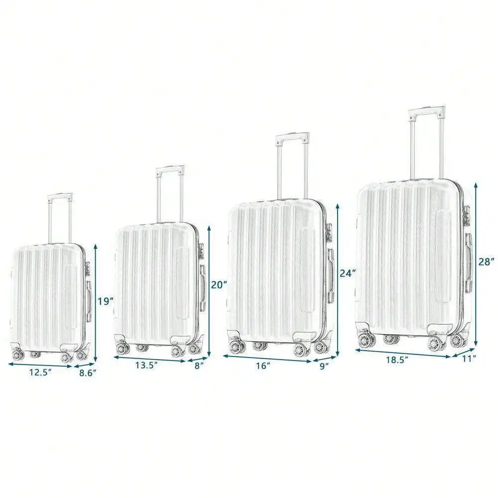 Luggage Hardside Carry on Suitcase Set