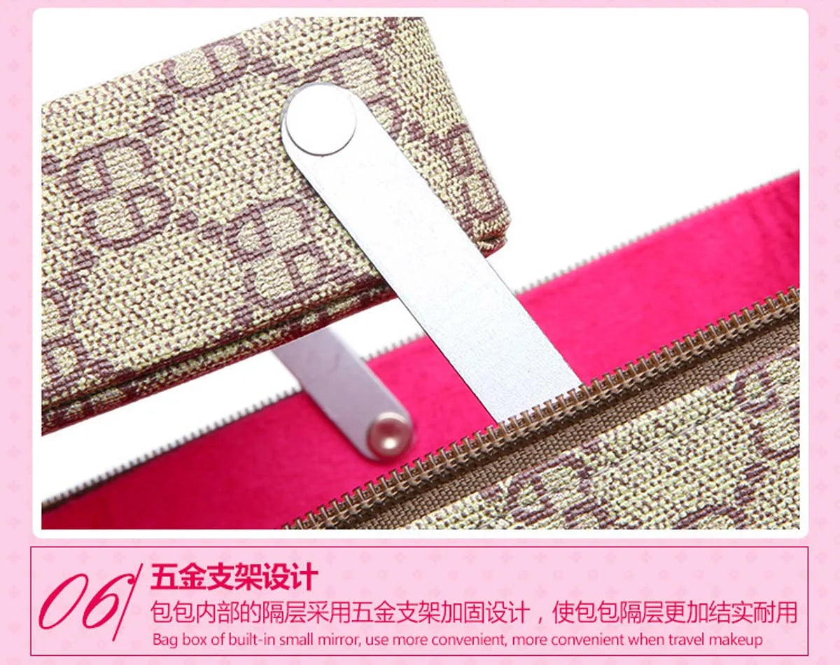 Leather cosmetic case