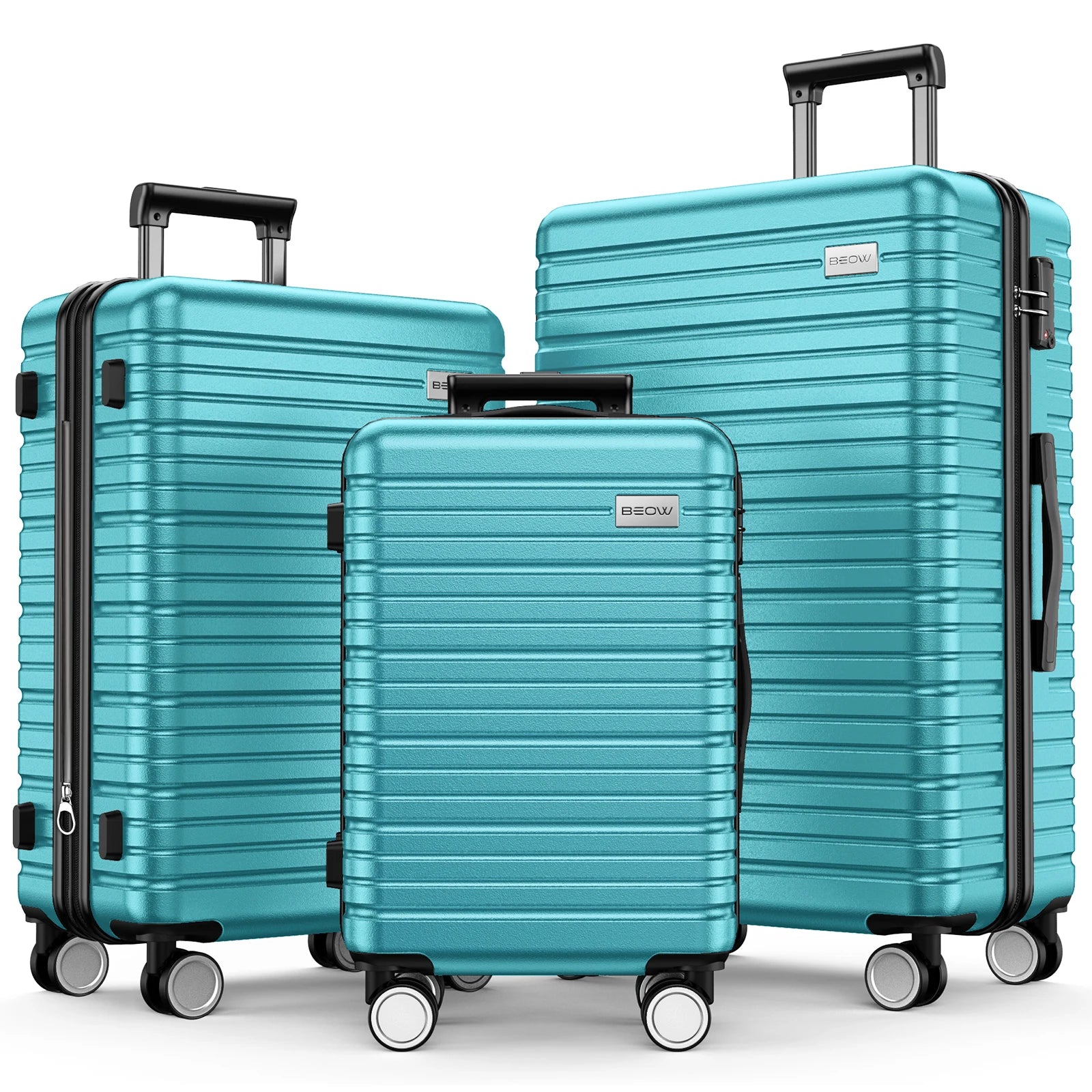 3 Piece 20/24/28 Inch Hardside Lightweight Suitcases