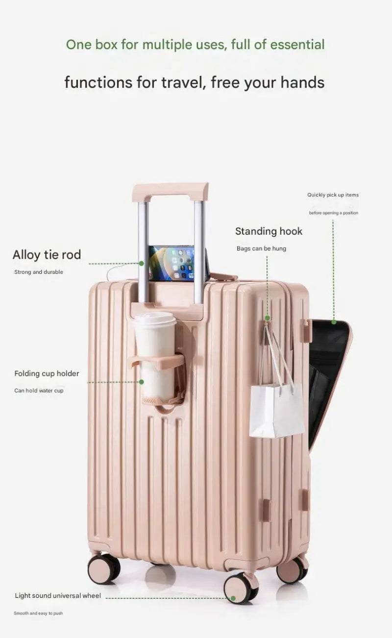 Large Capacity Trolley Travel Suitcase