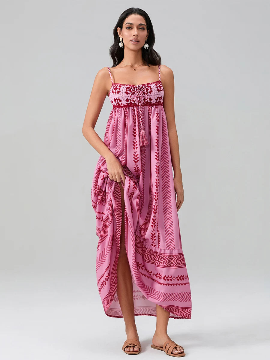 Women Sleeveless Flowy Dress