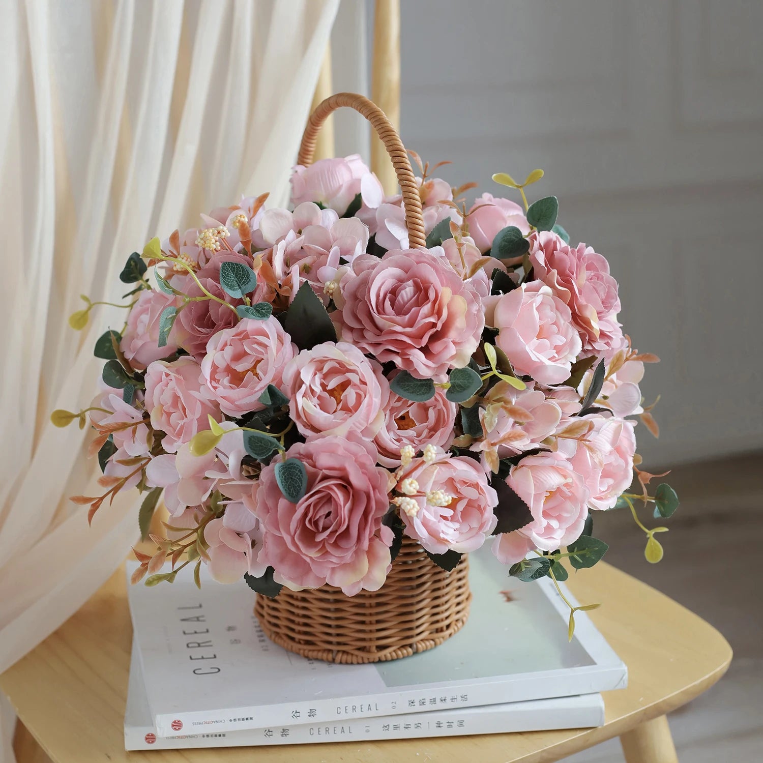 10PCS Artificial Peony Flowers