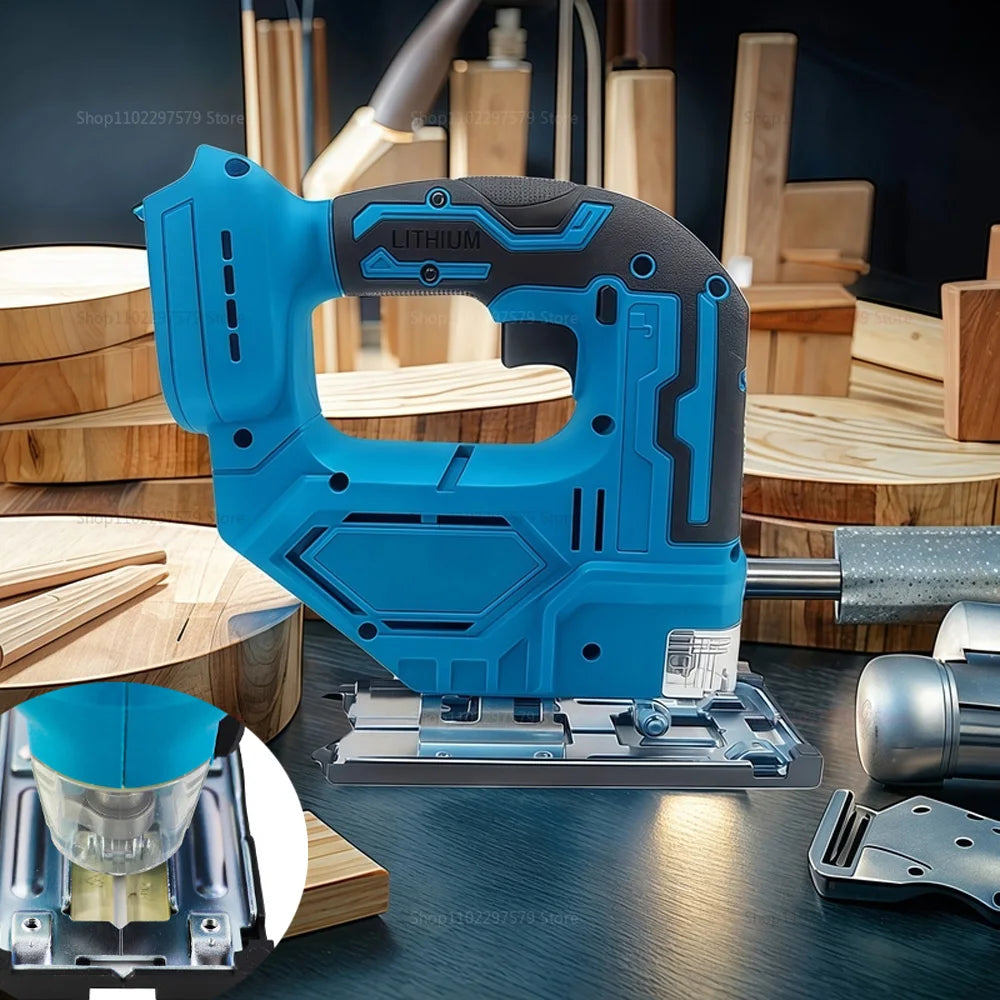 Electric arc-shaped brush saw