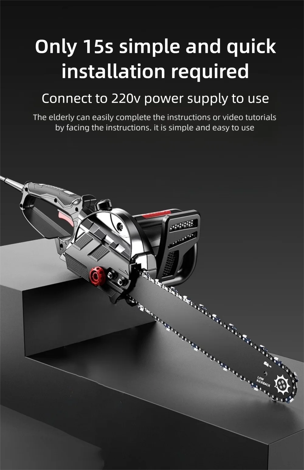 16 Inch High Power Electric Chain Saw