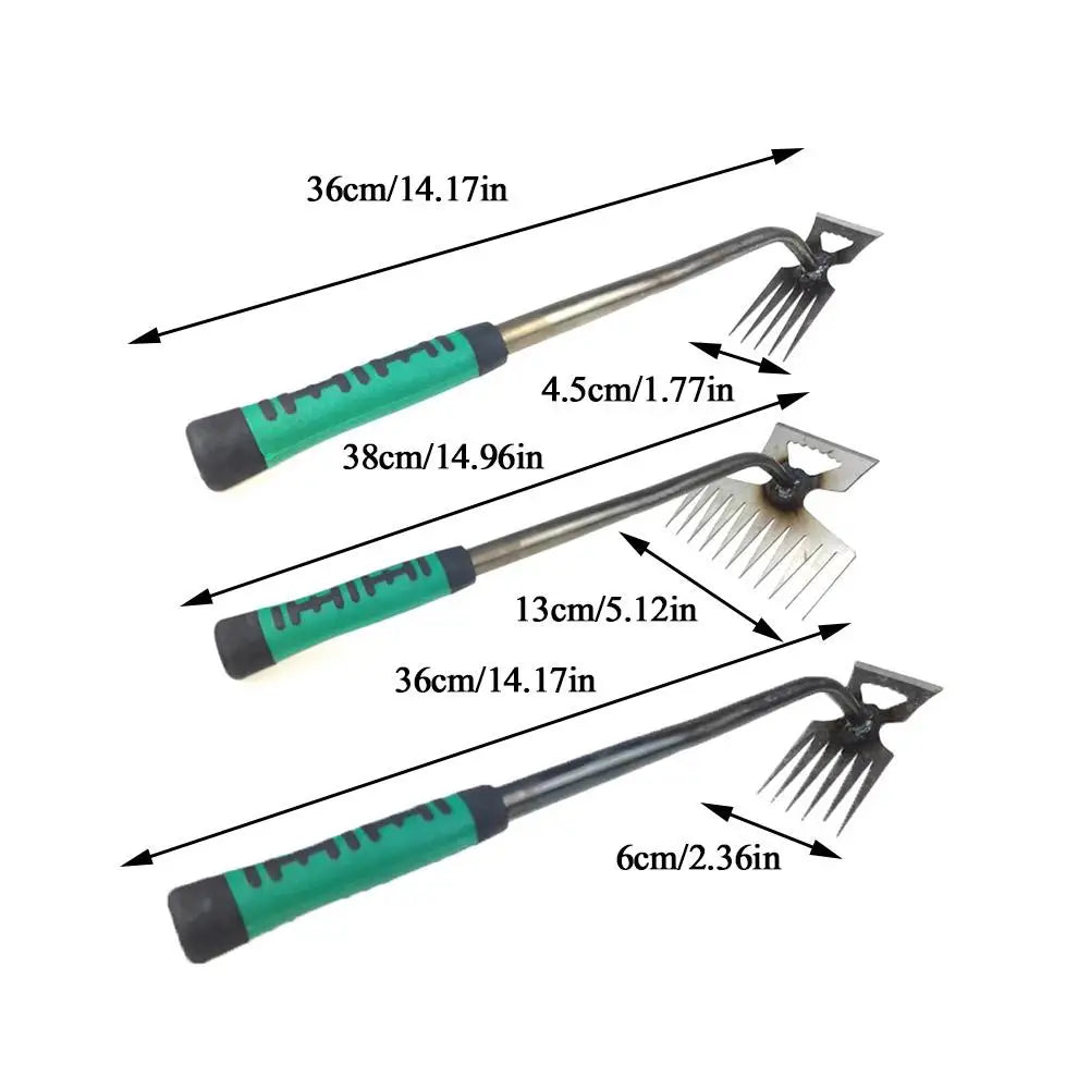 2-in-1 Garden Rake and Weed Puller