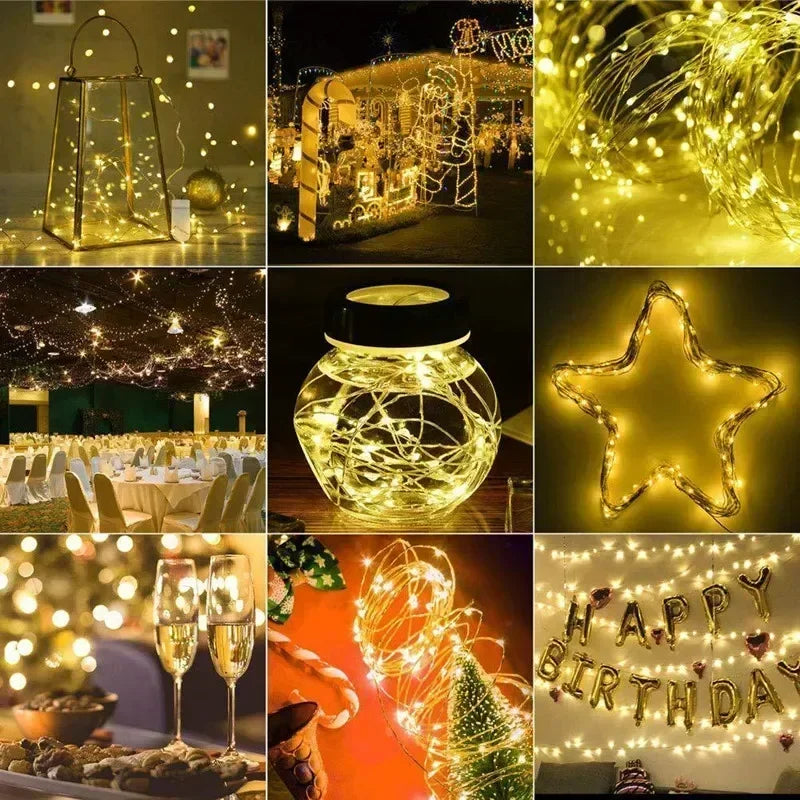 1 Set of Waterproof Outdoor Solar Light Strings