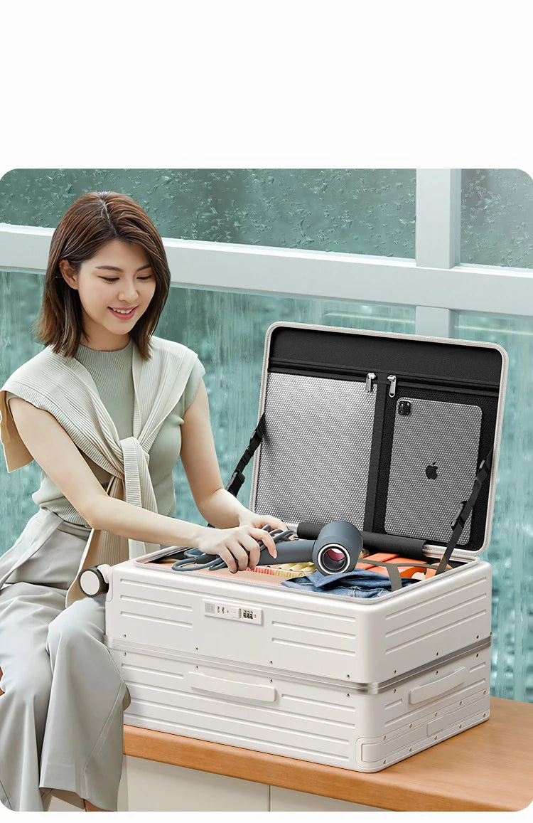 Wide Trolley Carry-on Suitcase