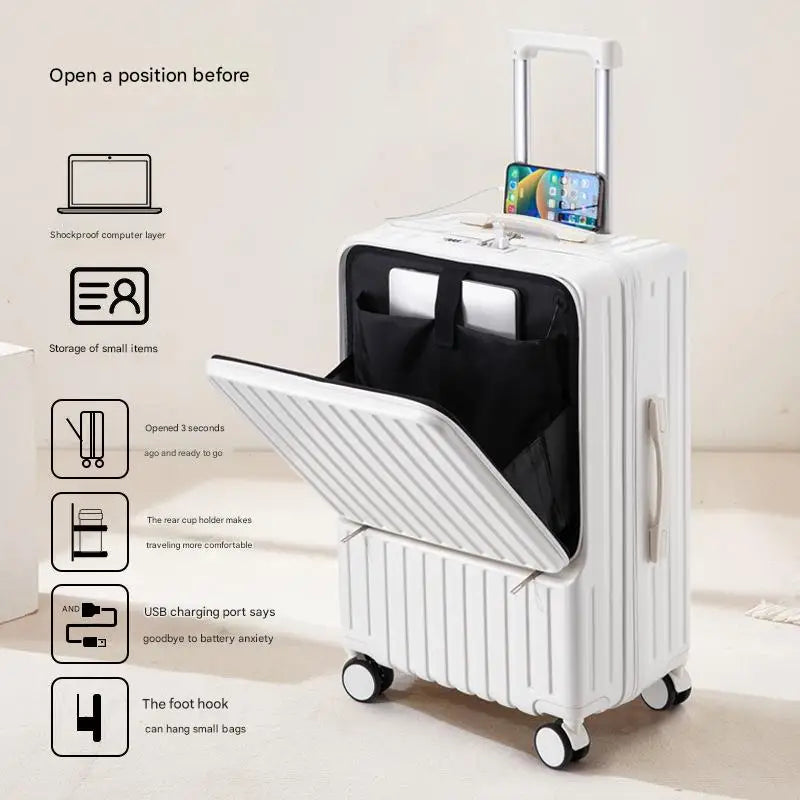 Large Capacity Trolley Travel Suitcase