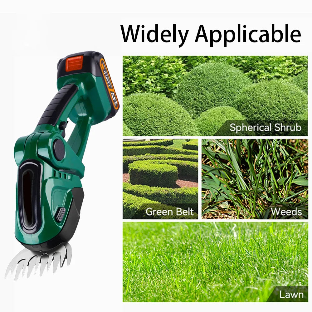 2in1 Cordless Electric Hedge Trimmer