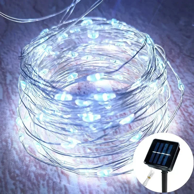 1 Set of Waterproof Outdoor Solar Light Strings