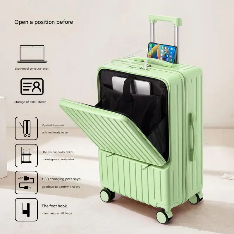 Large Capacity Trolley Travel Suitcase