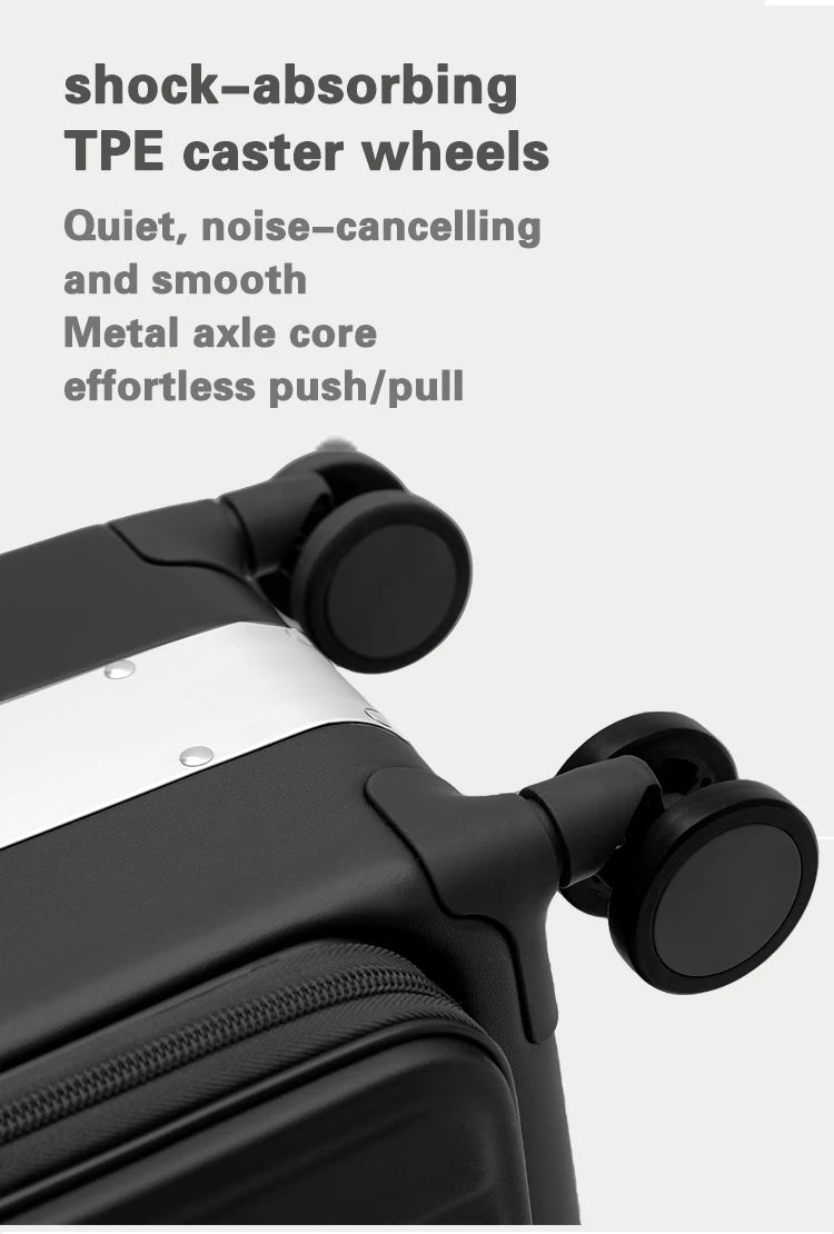 Lock Rapid-Charging Ports Luggage