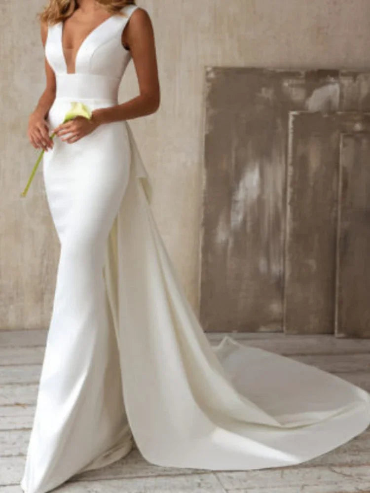 Women's Long White Dress