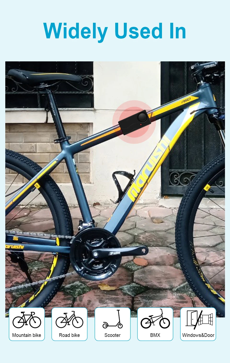Wireless Vibration Bike Alarm