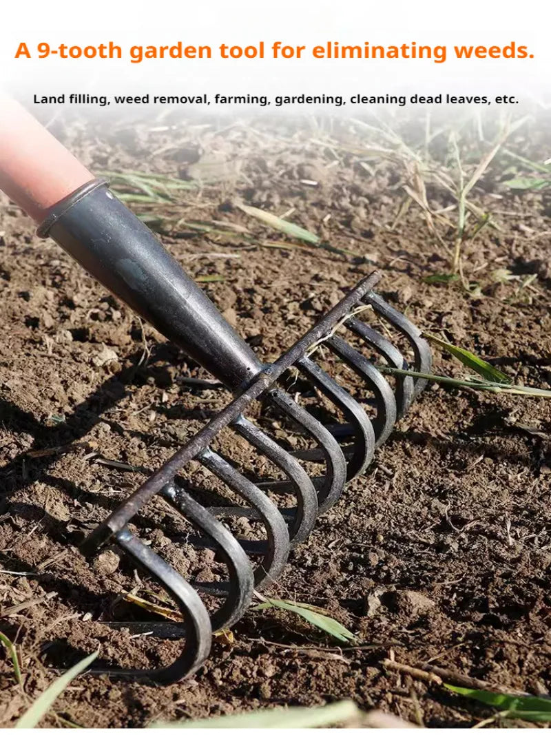 Multifunctional Ninetooth Nail Rake
