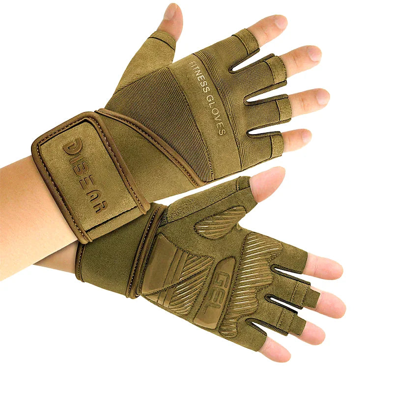 Half Finger Bodybuilding Gym Gloves