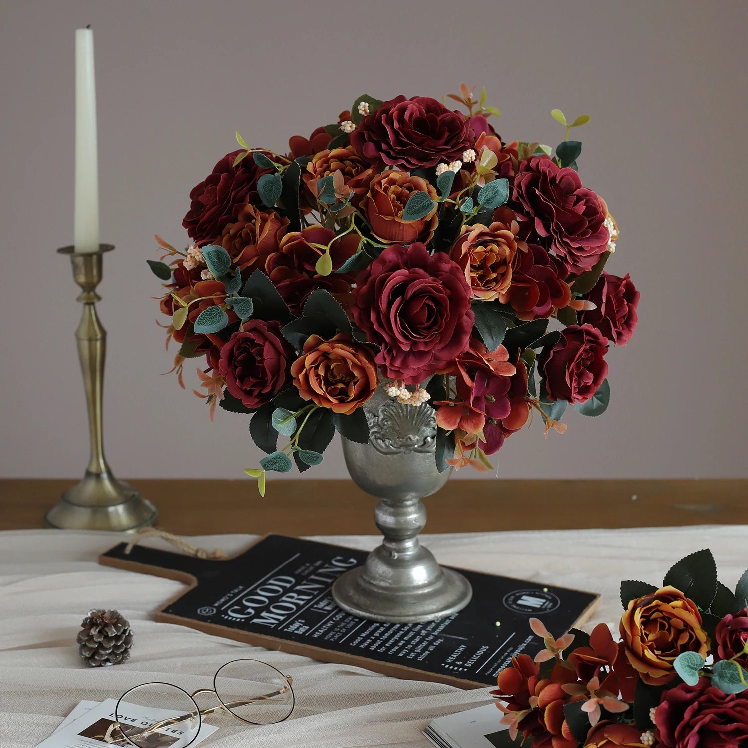 10PCS Artificial Peony Flowers