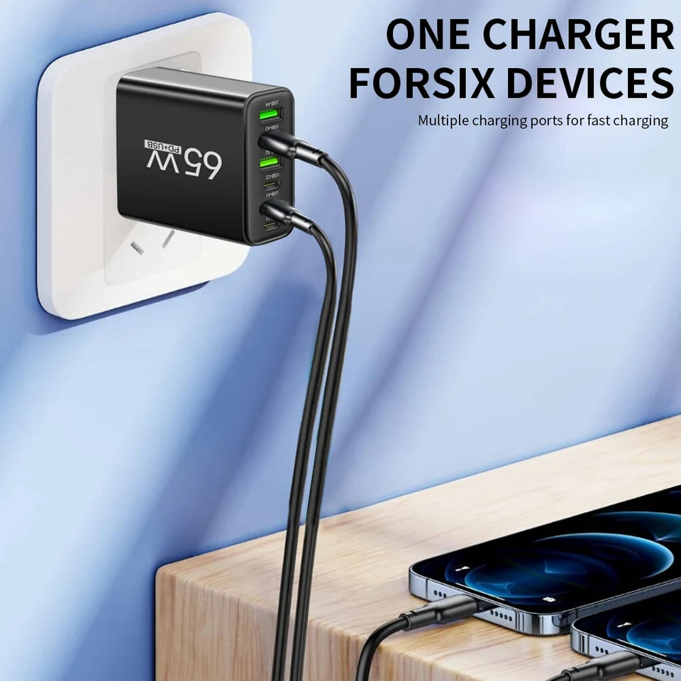 Multi Ports 65W USB Charger