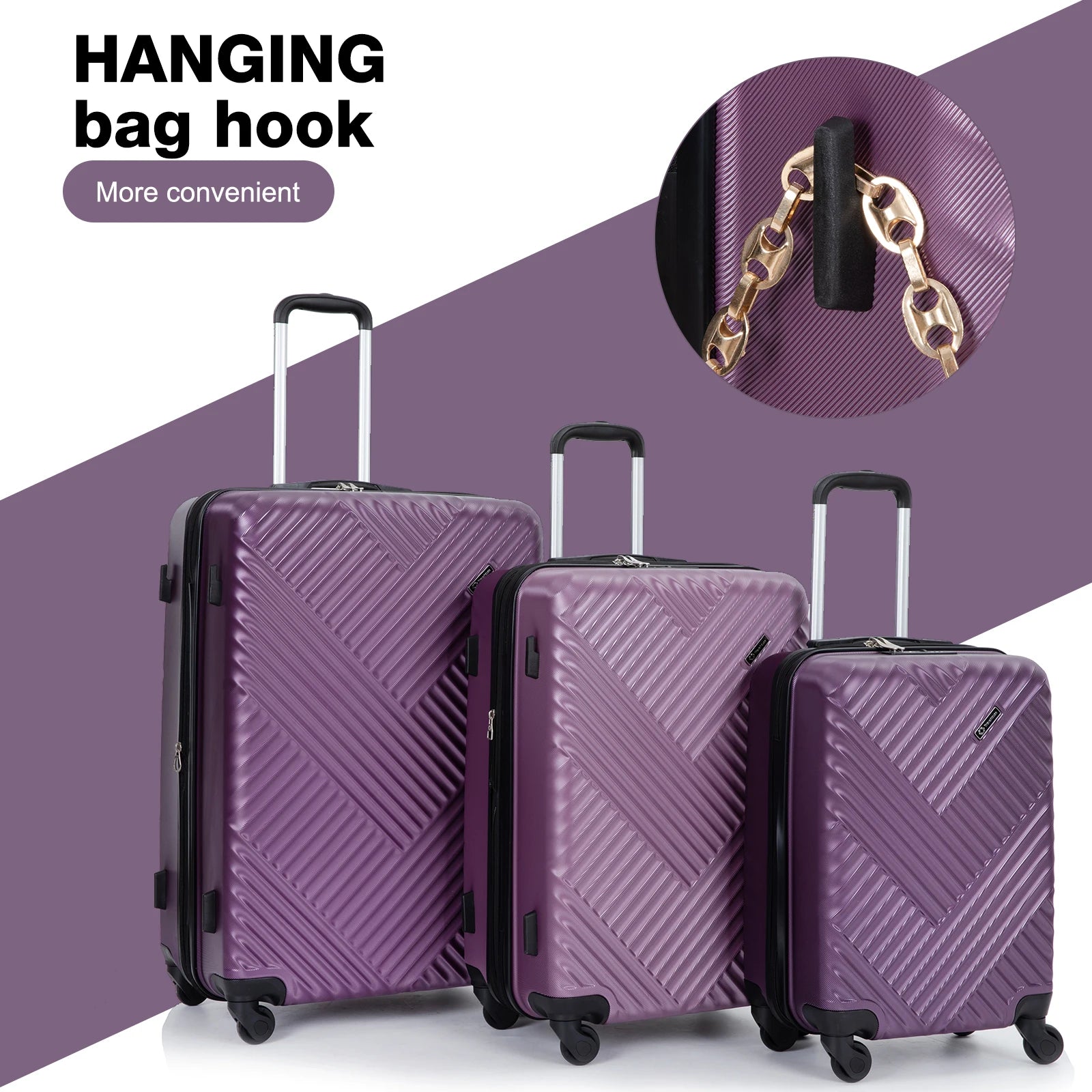 Luggage 3 Piece Suitcase Set