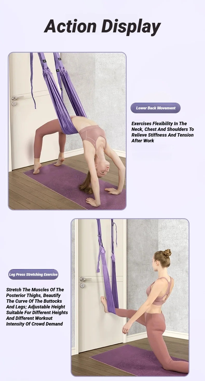 Adjustable Aerial Air Yoga Strap Pull Rope