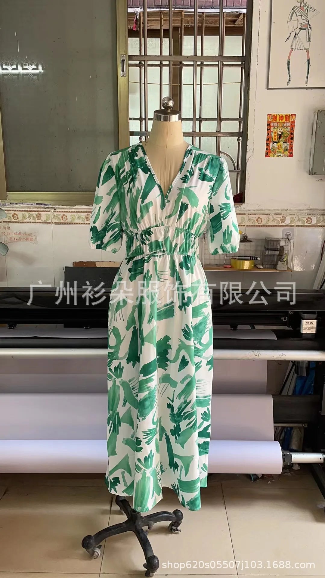 Women's Spring Floral Print Dress