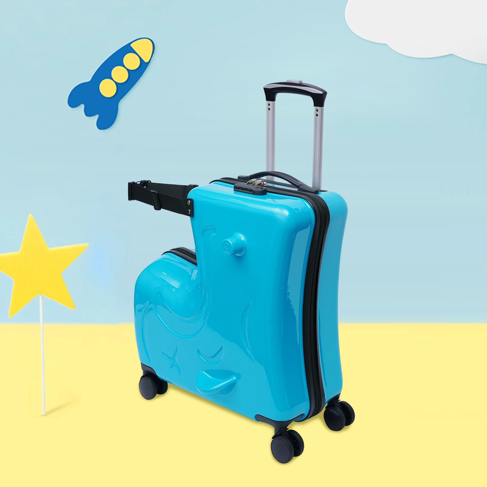 Kids Riding Suitcase